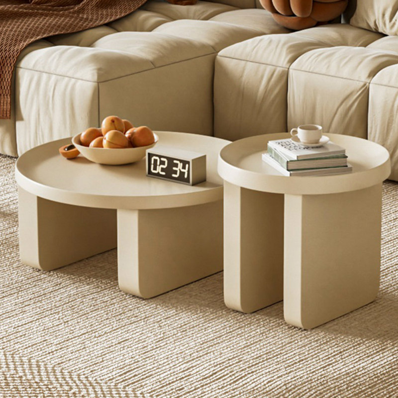 Modern simple cream style coffee table