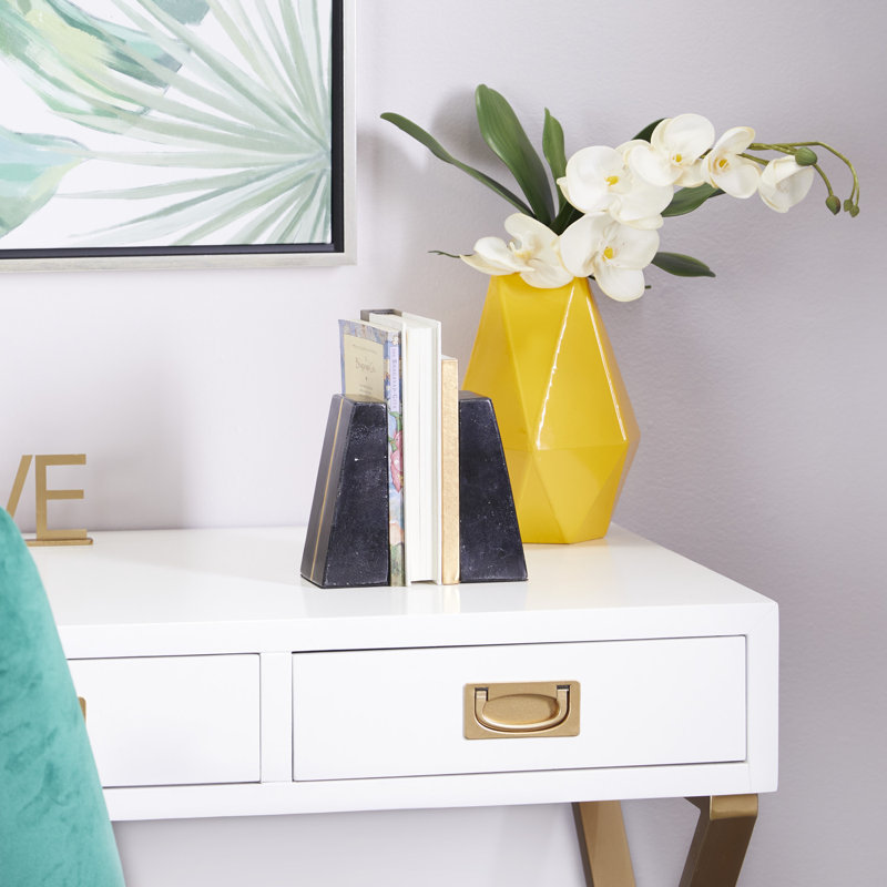 Serre-livres CosmoLiving par Cosmopolitan, Noir