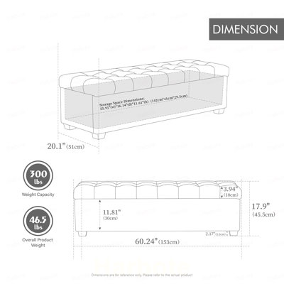 Banc de rangement rembourré en polyuréthane à l'extrémité du lit, banc de fenêtre capitonné avec repose-pieds et repose-pieds avec repose-pieds pour le salon, la chambre à coucher, le vestibule, la salle à manger, le dortoir et le coin