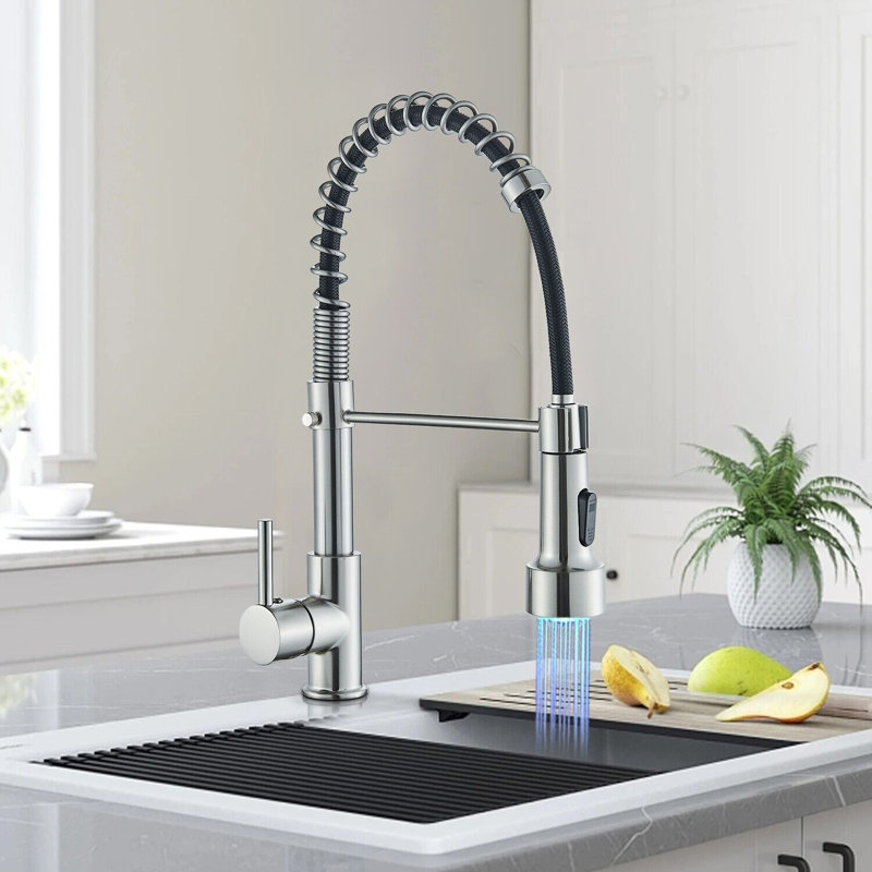 Senlesen Pull Down Kitchen Faucet, Brushed Nickel