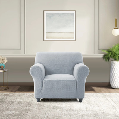 Spandex Stretch Sofa Cover - Jacquard Pattern Sofa Slipcover & Furniture Protector
