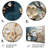 Blue And White Orchid Tree Golden Of Branches III - Tree Metal Wall Art-1757641080
