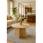 Petite table de bout moderne pour le salon Travertine Look-687432414