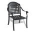 Ensemble de 5 meubles de patio en fonte d'aluminium avec coussins bleus-1532789448