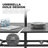 7-Piece Metal Patio Dining Set With Umbrella Hole And 6 Stackable Chairs