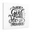 God Guides He Provides - Wrapped Canvas Print-1420234929