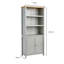 Raposa 2 Door Display Cabinet 3 Shelf Bookcase Storage Unit 36mm Thick Top-548828200