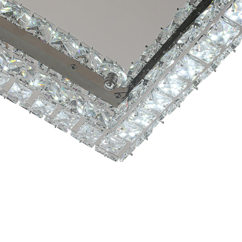 Aazim Chrome LED Flush Mount