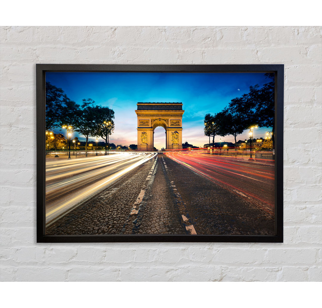 Arc De Triomphe 8 - Einzelner Bilderrahmen Kunstdrucke auf Leinwand