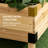 Raised Garden Bed With Trellis, 2 Level Wooden Planter For Veggies & Herbs, 55" H X 42.5" W, Natural Tier Elevated 25.5" W D, Wood