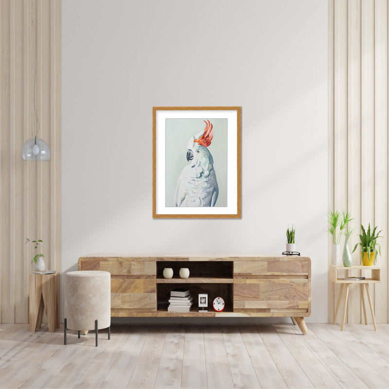 Nature Inspired White Cockadoo, 30" H x 24" W