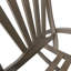 Fauteuil à bascule inclinable gris avec repose-pieds extensible en bois pour plus de confort par tous les temps