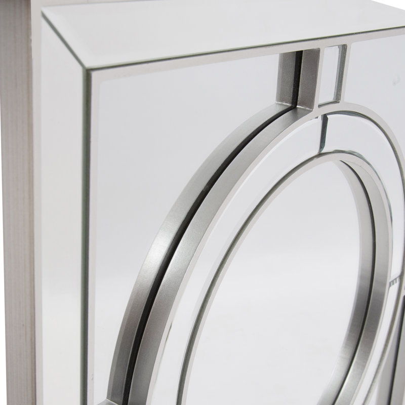 Wood Flat Wall Mirror