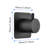 3/4" Volume Control Valve For Shower. Adjustable Brass Handle. Rust And . Matt Black. Effortless Installation Mount. 3.5" X 2.2", 1.8 Lb Cast Metal Shower Valve. Corrosion & Rust . Easy To