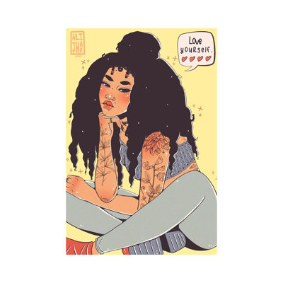 Love Yourself - Wrapped Canvas Painting