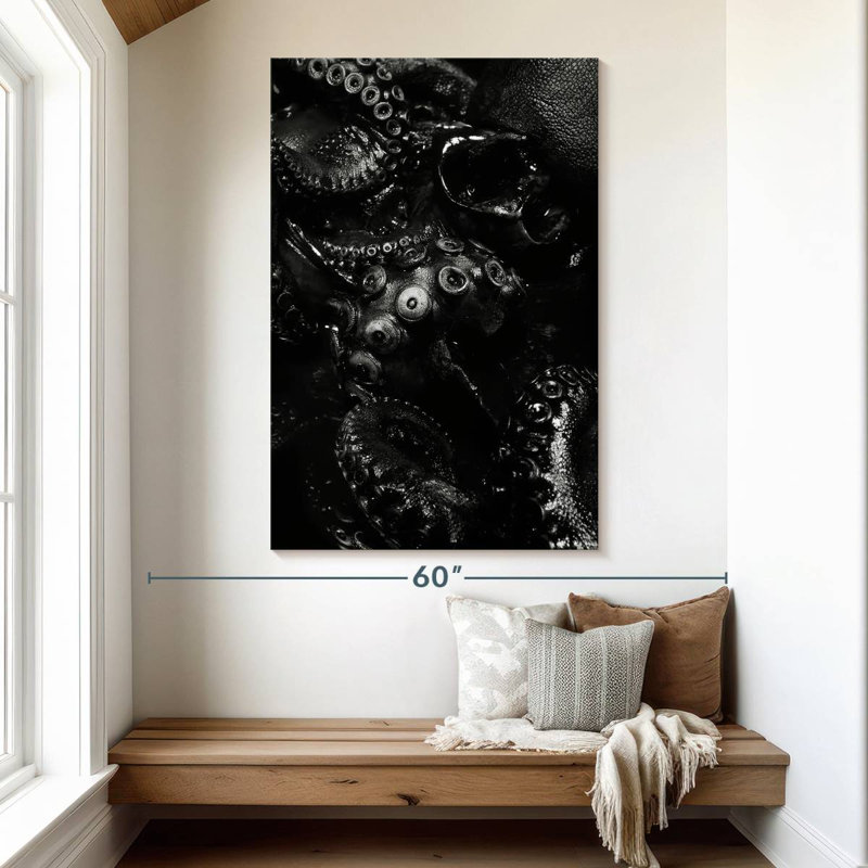 Brampt Black Octopus, 51" H x 34" W