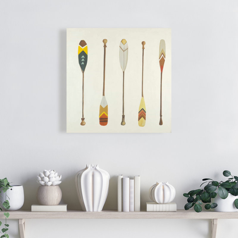 «Canoe Paddles», reproduction sur toile, Toile tendue, H 16 po x l 16 po