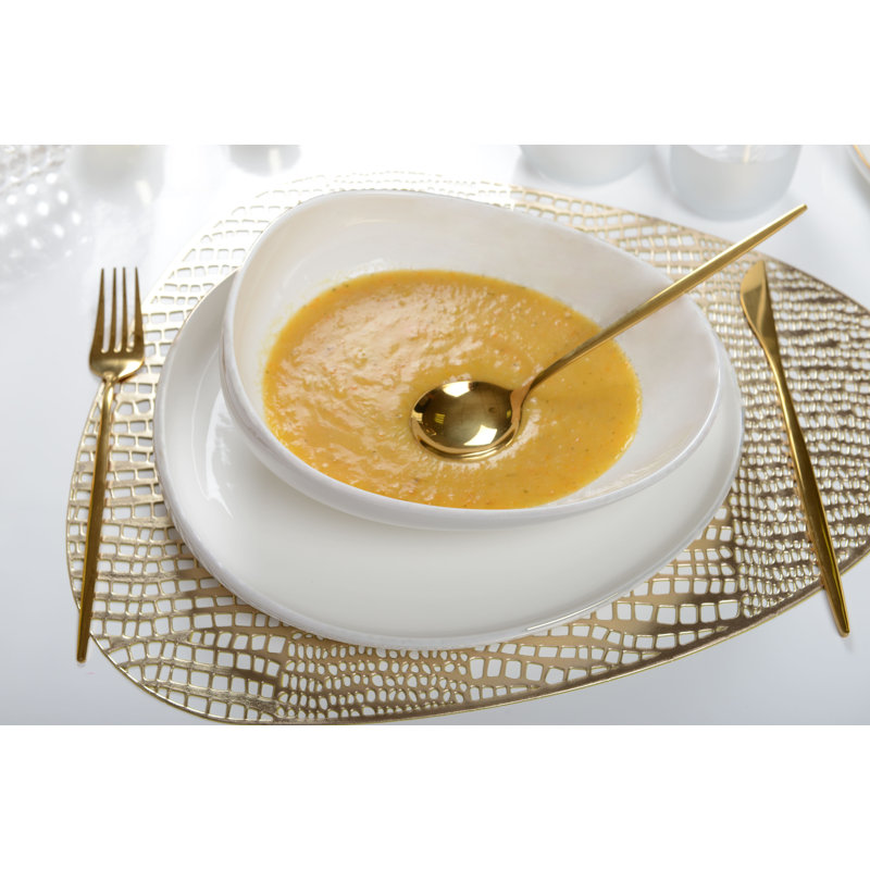 White Ceramic Soup Plate 22cm