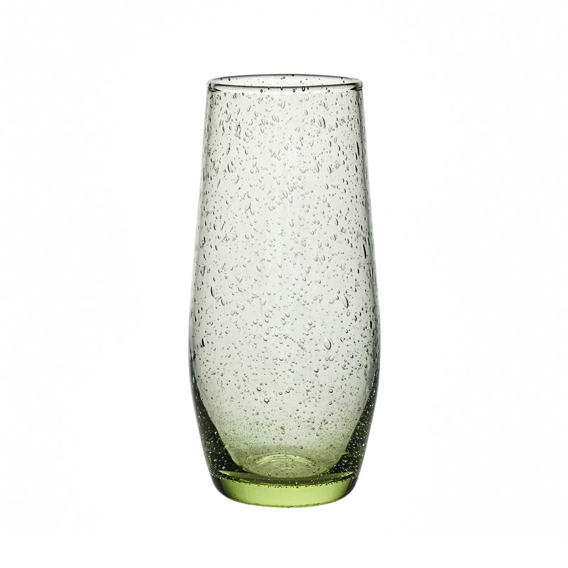 Provence Stemless Flute, Clear/Basil
