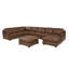 Canapé modulaire de coin avec repose-pieds Aness-86701077