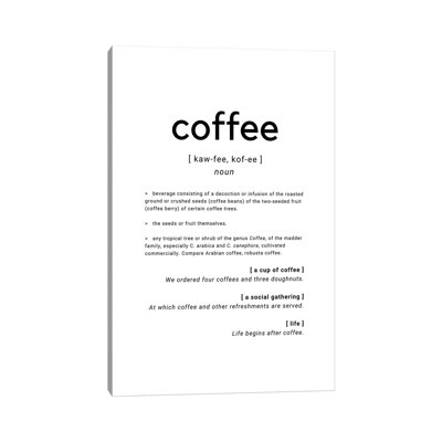 " Coffee Dictionary Definition Quote "