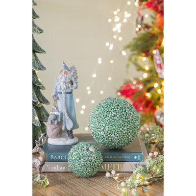 D3.9" Christmas Ball Ornaments, Decorative Hanging Ball Christmas Tree Ornaments For Holiday Party Decorations, Set Of 6