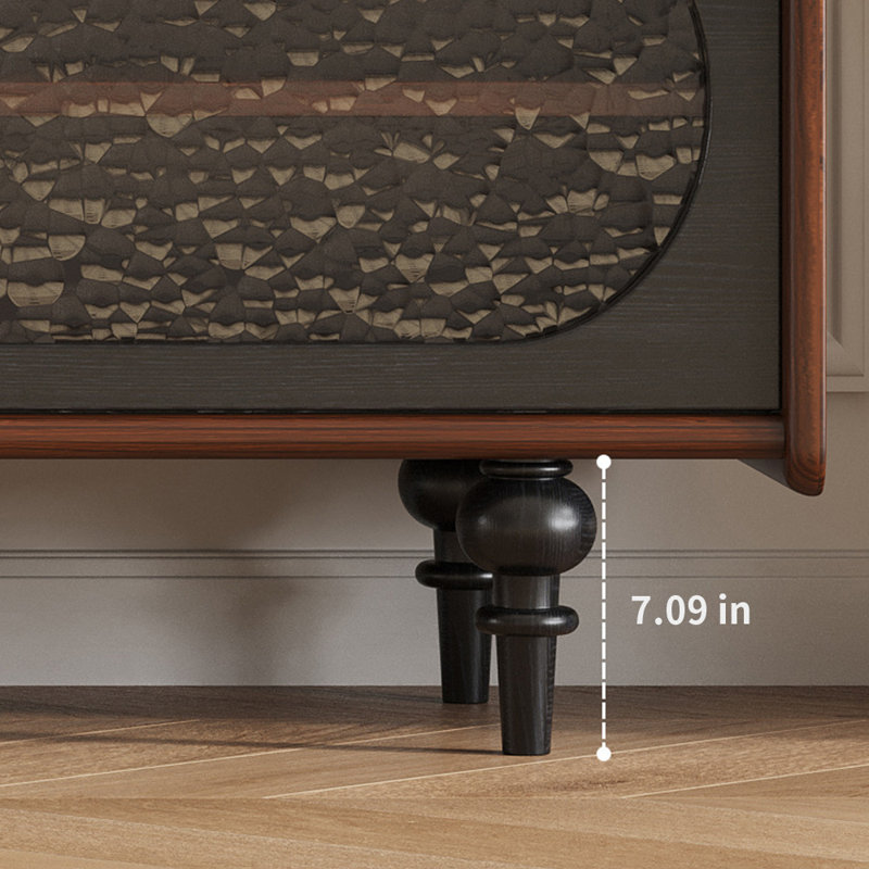 Meuble télé de luxe rétro français, 78.74"