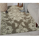 Hand Tufted Wool Area Rug in Gray