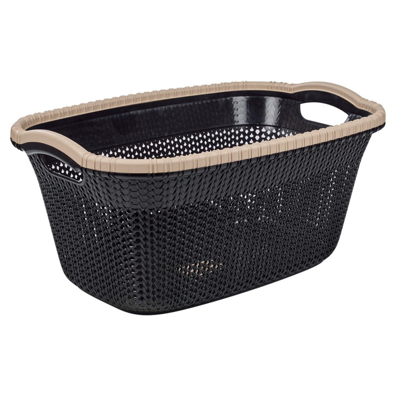 Rebrilliant Plastic Decorative Basket, Brown