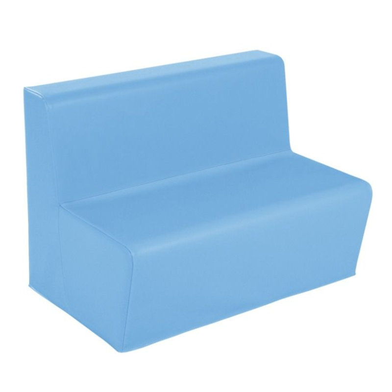 2 Seater Bench Basic - H: 17 Cm, Blue