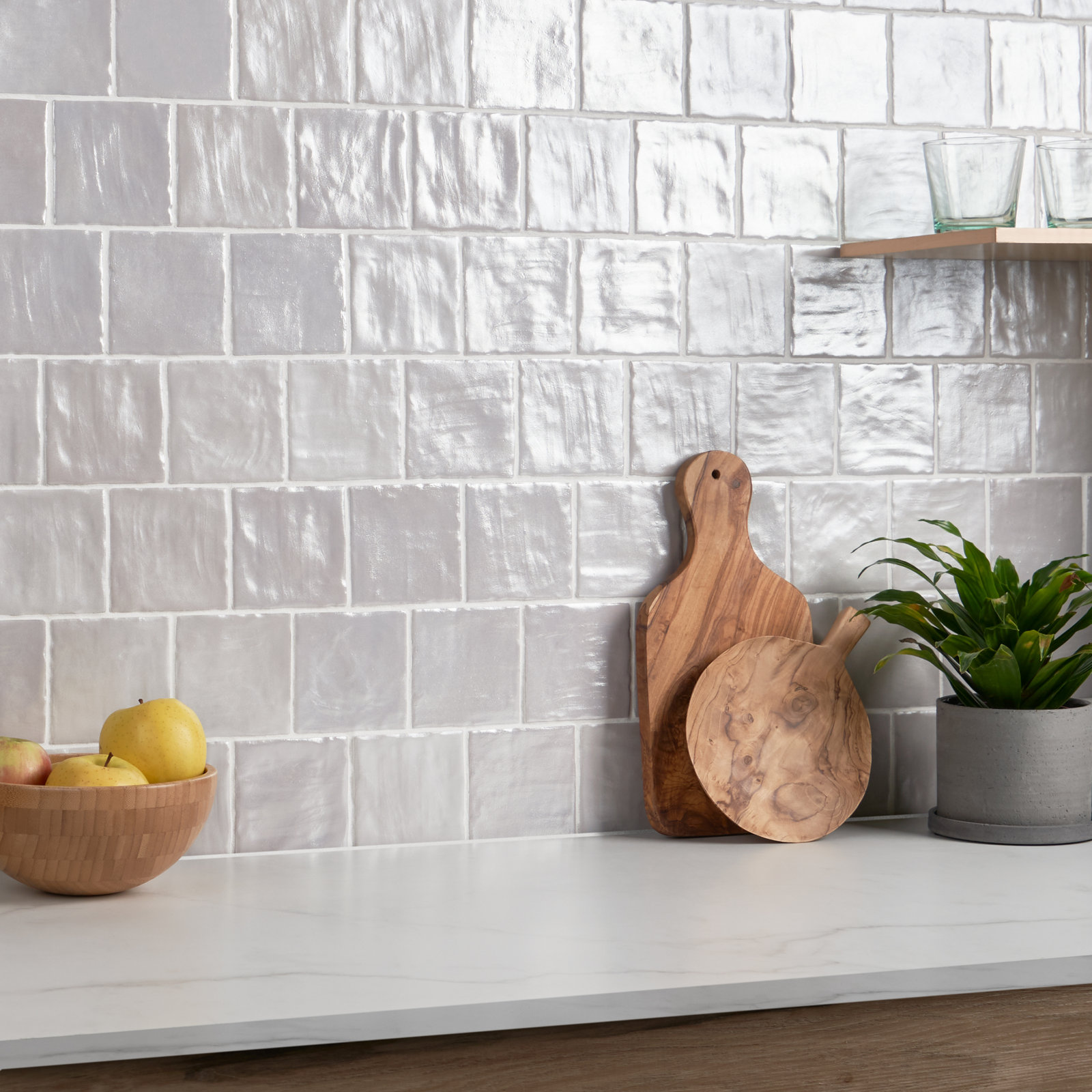Trending 4" x 4" Wall Tile, Gray