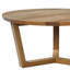 Table basse ronde en bois de manguier 30 pouces Nina