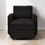 Ensemble de chaise longue, fauteuil modulaire et repose-pieds rembourrés en velours côtelé l 55 po-995086087
