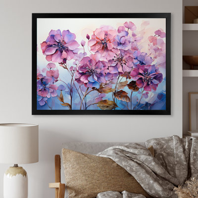 «Rose et mauve», impression sur toile