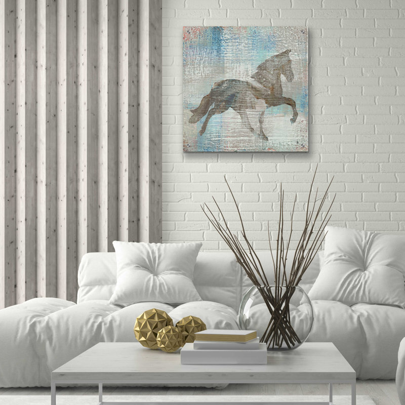 «Cheval II brun» par Studio Mousseau, H 24 po x l 24 po x P 0,2 po