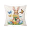 Coussins décoratifs pour lapin de Pâques et motifs d'œufs de Pâques-1576415689