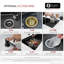 Évier de cuisine 33 po x 18 po en composite de granite, encastré à double cuve 50/50 avec accessoires encastrés-62240464