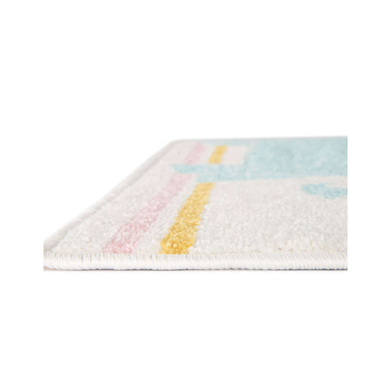 Machine Woven Polypropylene Plastic Rug, Runner 2'2" x 3'11"