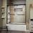 Encore 56" W x 58" H Semi-Frameless Tub Door with ClearMax Technology-24746248