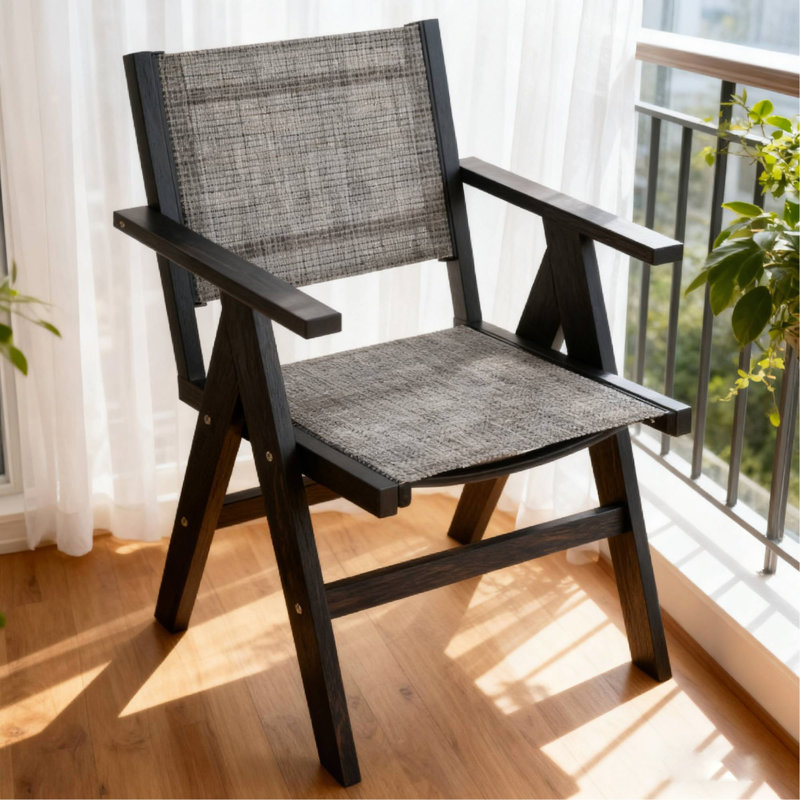 Lounge chair color, suitable for all seasons: Outdoor lounge chair, made of sturdy material, equipped with 304 stainless steel accessories.