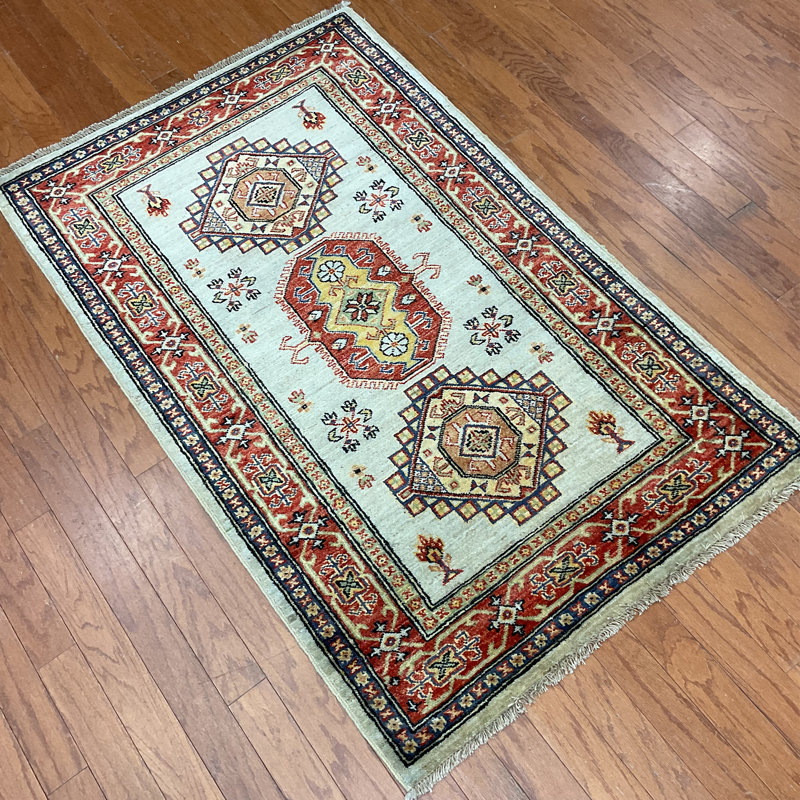  Tapis en laine fait à la main Kazak