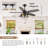 Farmhouse Ceiling Fan With Light And Remote,48" Black Industrial Caged Flush Mount Ceiling Fans For Bedroom (Bulbs not Included)-1285245394-1284790416