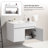 Khorey 30 " W Free Standing Wall Mounted 1 Single Vanity Bathroom Vanity With Ceramic Top
