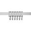 250cm Straight Shower Curtain Pole & Hook Set