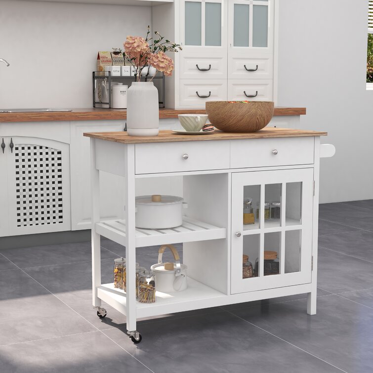 Frobisher Solid Wood Kitchen Island