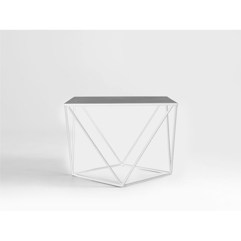 Ramsha Frame Coffee Table, H55 x L55 x W55cm, White