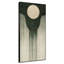 Très grande reproduction d'art sur toile - Motif de cascade géométrique moderne avec motif circulaire de lune pour le salon ou la chambre à coucher - «Assemblage requis du cadre (cadre non fini)»-129758144