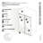 Astro 52 - 56 in. x 78 in. Fully Frameless Glass Sliding Shower Door-108204843
