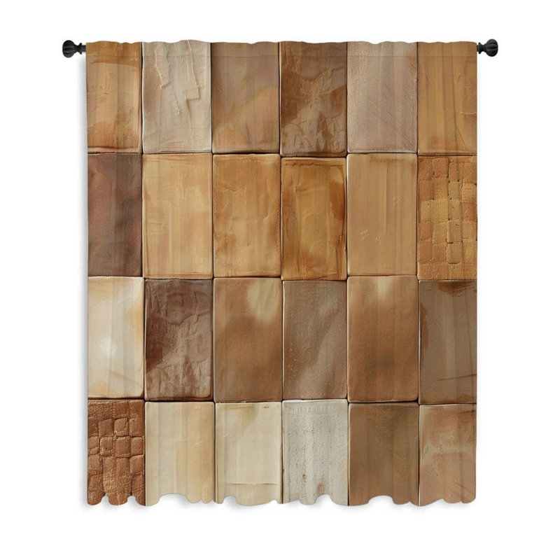 Sorne Sheer Curtain Single Panel, 50" W x 84" L