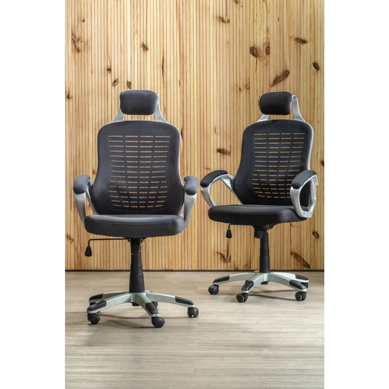 Kariya Mesh Desk Chair, Black